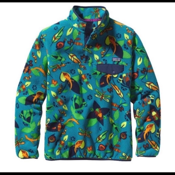 Patagonia Jackets & Blazers - 🐛 Patagonia Jitterbug Tobago Blue Synchilla Fleece